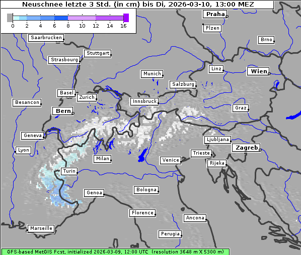 Neuschnee, 10. 3. 2026