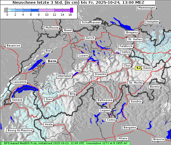Neuschnee, 24. 10. 2025
