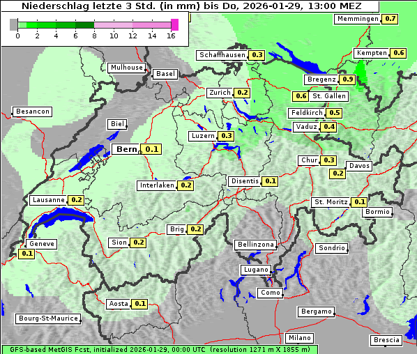 Niederschlag, 29. 1. 2026