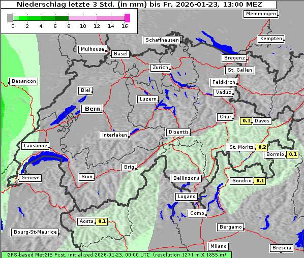 Niederschlag, 23. 1. 2026