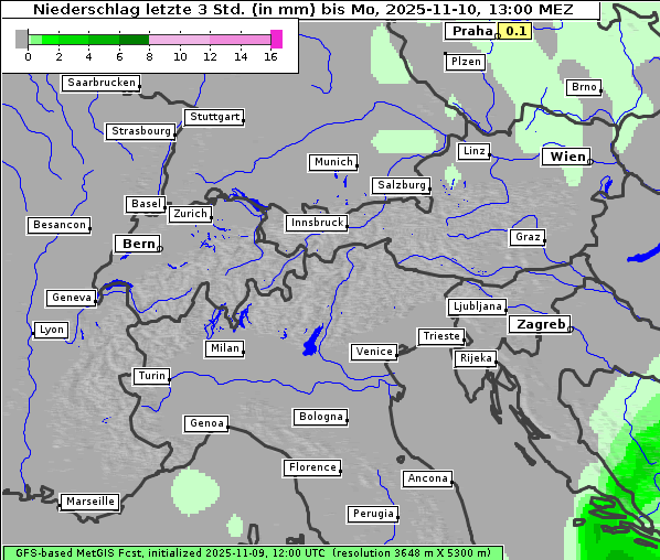 Niederschlag, 10. 11. 2025