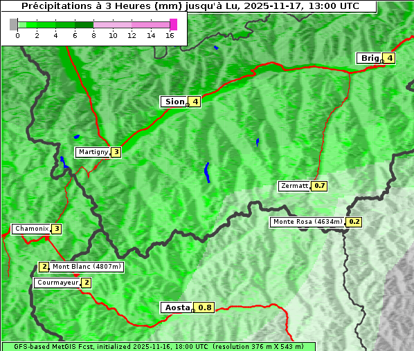 Niederschlag, 17. 11. 2025