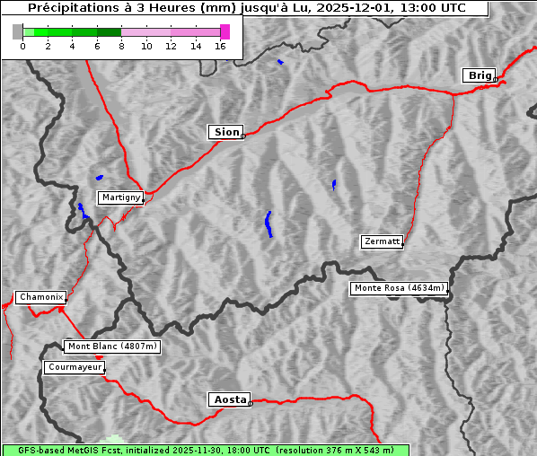 Niederschlag, 1. 12. 2025