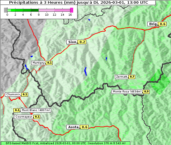Niederschlag, 1. 3. 2026