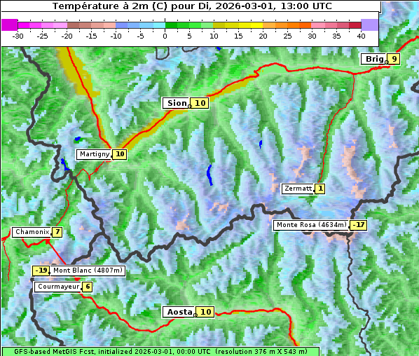 Temperatur, 1. 3. 2026