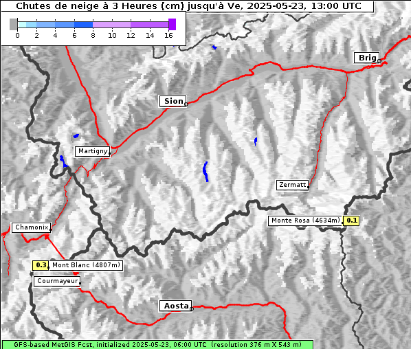 Neuschnee, 23. 5. 2025