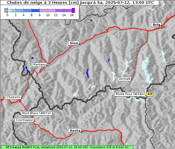 Neuschnee, 12. 7. 2025