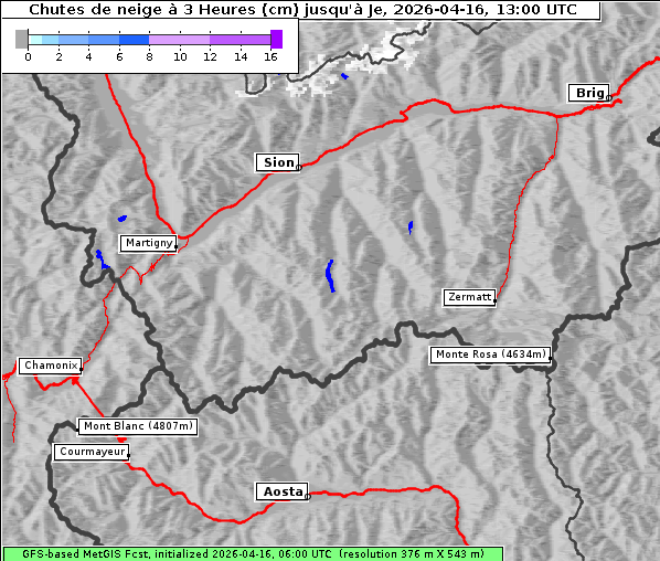 Neuschnee, 16. 4. 2026