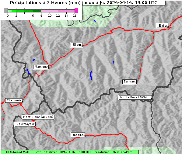 Niederschlag, 16. 4. 2026