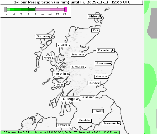 Niederschlag, 12. 12. 2025