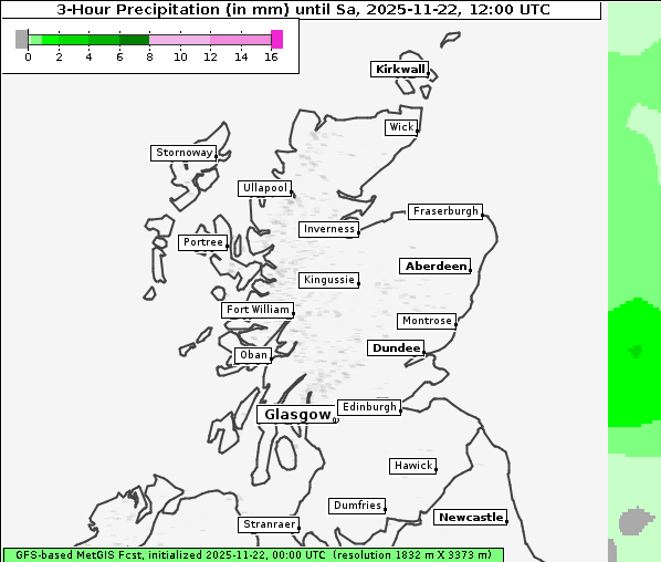 Niederschlag, 22. 11. 2025