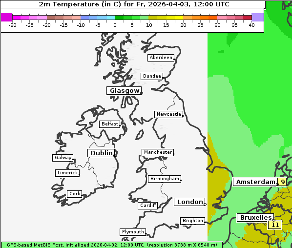 Temperatur, 3. 4. 2026