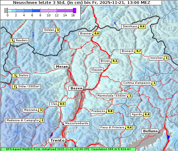 Neuschnee, 21. 11. 2025