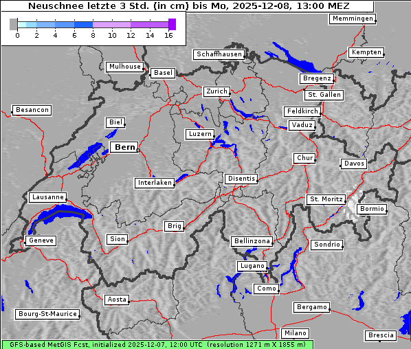Neuschnee, 8. 12. 2025