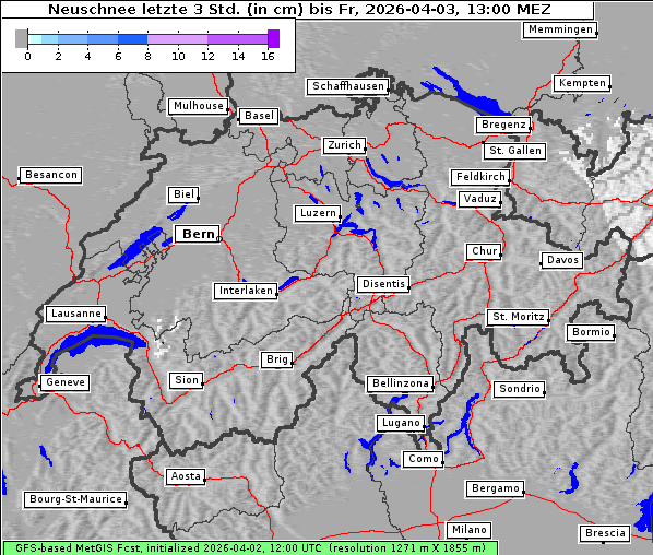 Neuschnee, 3. 4. 2026
