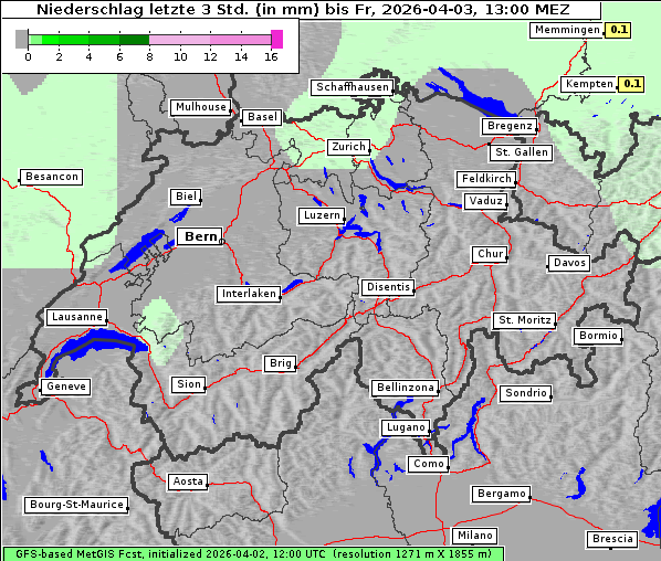 Niederschlag, 3. 4. 2026