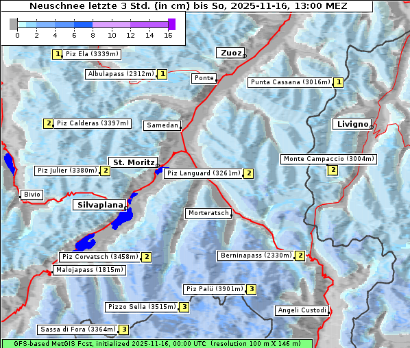 Neuschnee, 16. 11. 2025