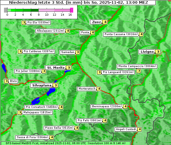 Niederschlag, 2. 11. 2025