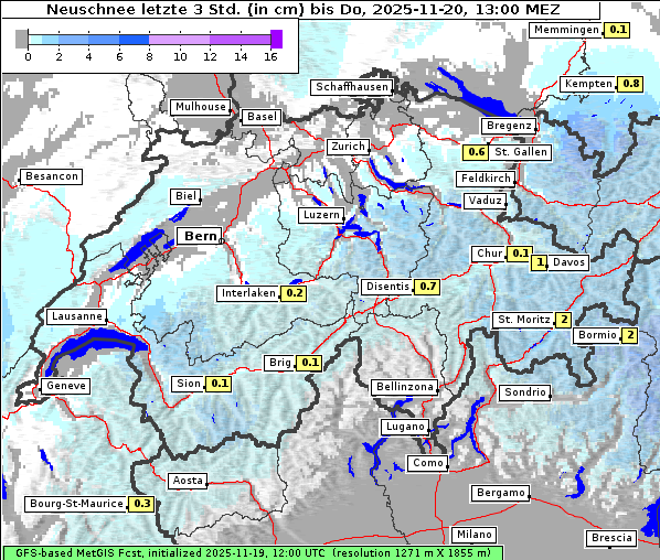Neuschnee, 20. 11. 2025