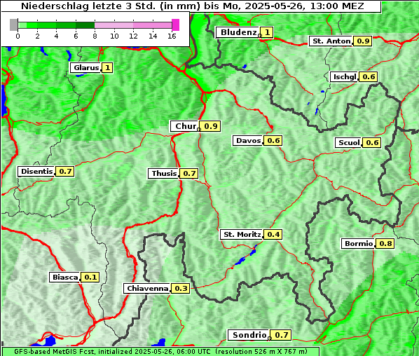 Niederschlag, 26. 5. 2025