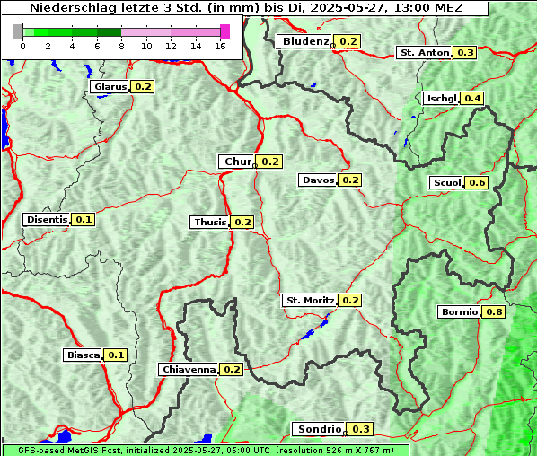 Niederschlag, 27. 5. 2025