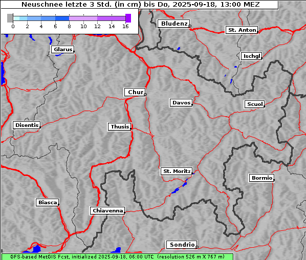 Neuschnee, 18. 9. 2025