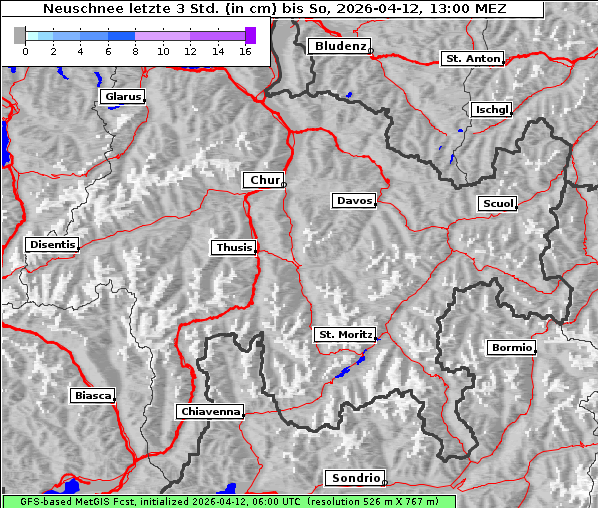 Neuschnee, 12. 4. 2026