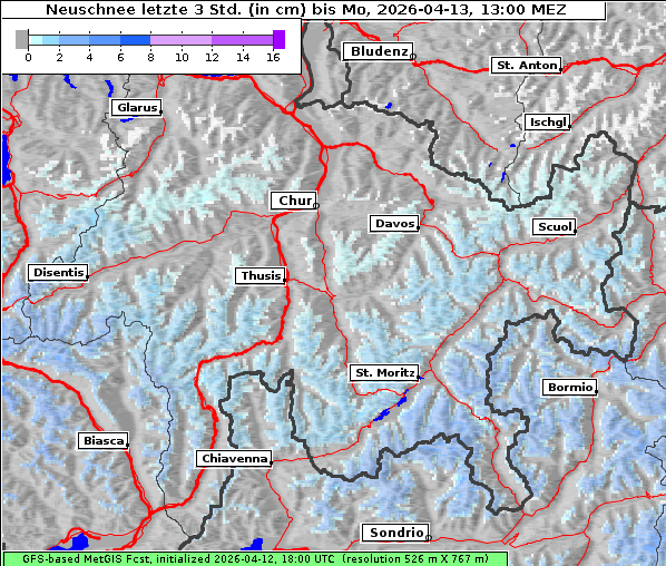 Neuschnee, 13. 4. 2026
