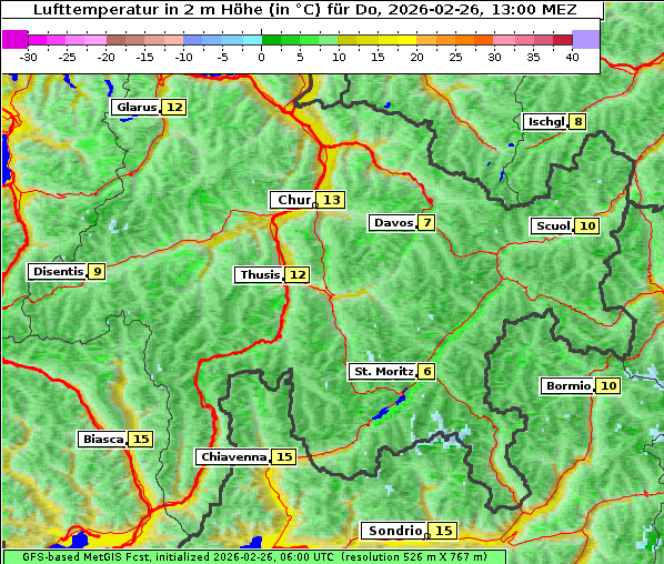 Temperatur, 26. 2. 2026