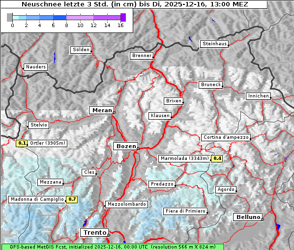 Neuschnee, 16. 12. 2025