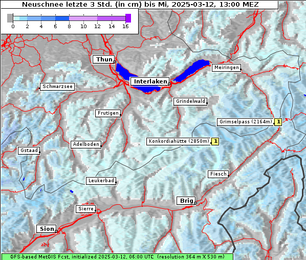 Neuschnee, 12. 3. 2025