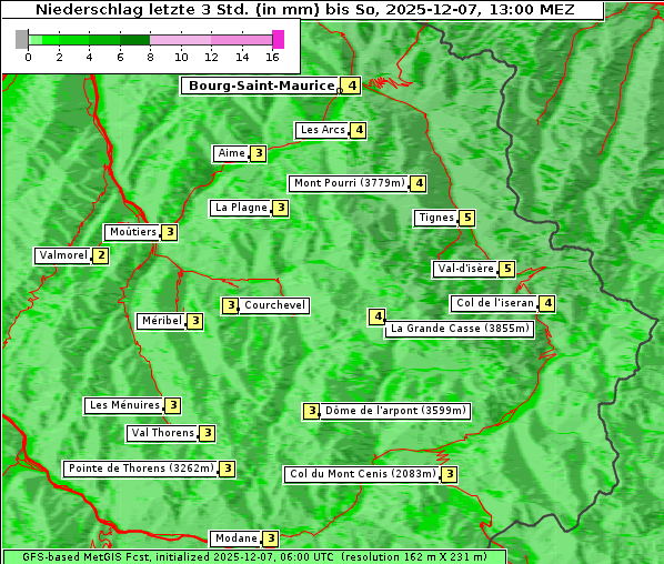 Niederschlag, 7. 12. 2025