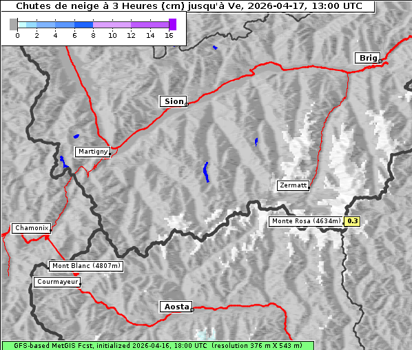 Neuschnee, 17. 4. 2026
