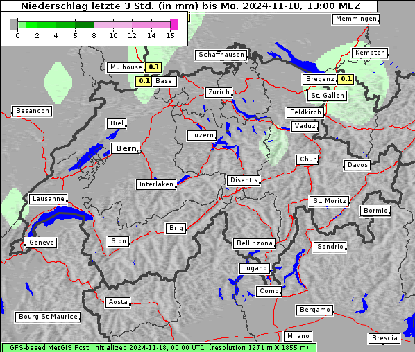 Niederschlag, 18. 11. 2024