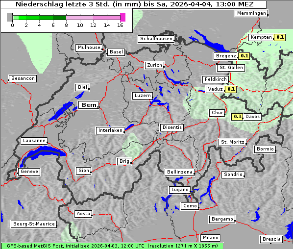 Niederschlag, 4. 4. 2026