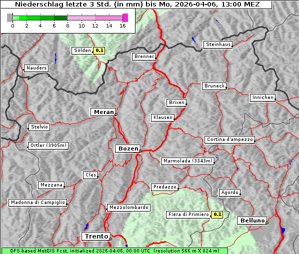 Niederschlag, 6. 4. 2026