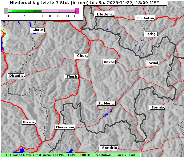Niederschlag, 22. 11. 2025