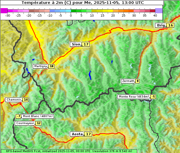 Temperatur, 5. 11. 2025