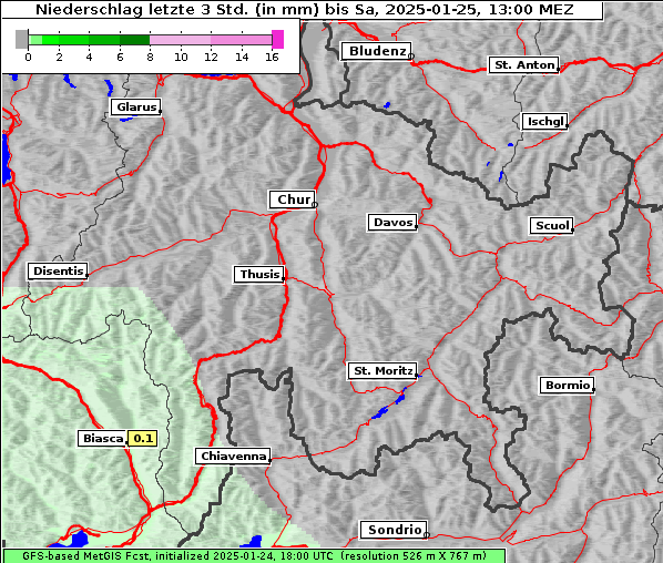Niederschlag, 25. 1. 2025