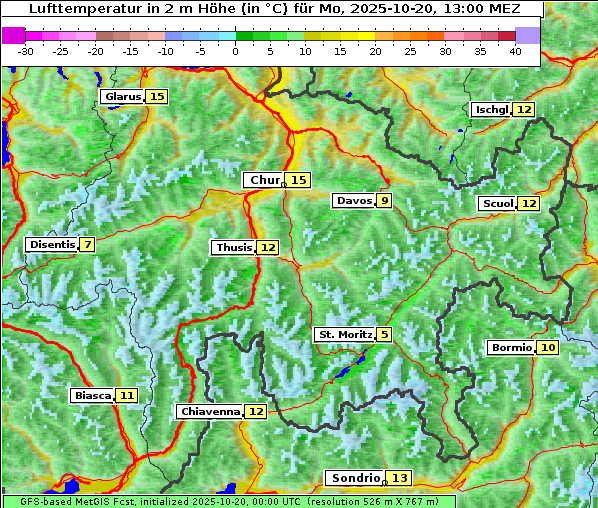 Temperatur, 20. 10. 2025