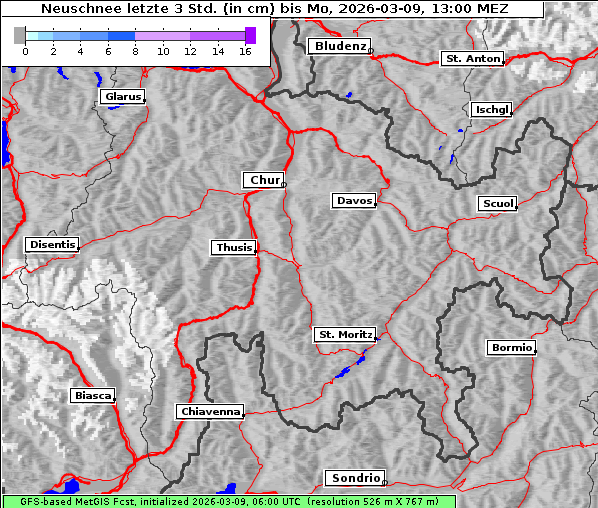 Neuschnee, 9. 3. 2026