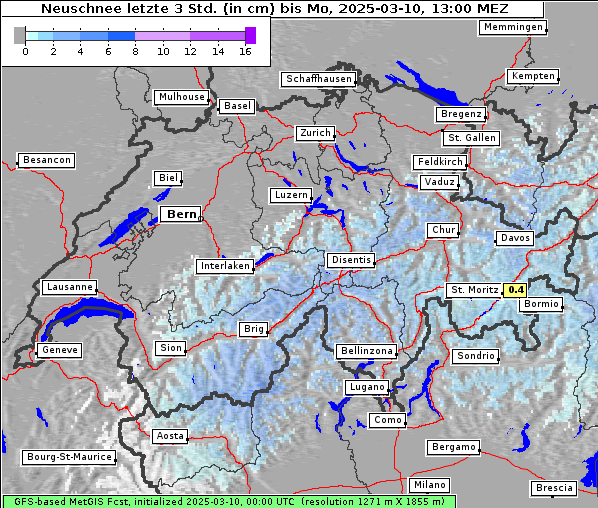 Neuschnee, 10. 3. 2025