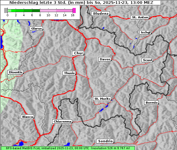 Niederschlag, 23. 11. 2025
