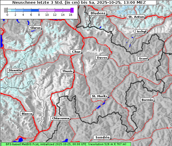 Neuschnee, 25. 10. 2025