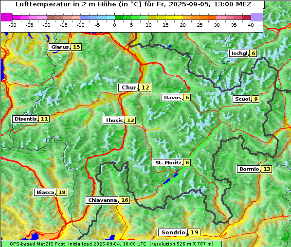 Temperatur, 5. 9. 2025