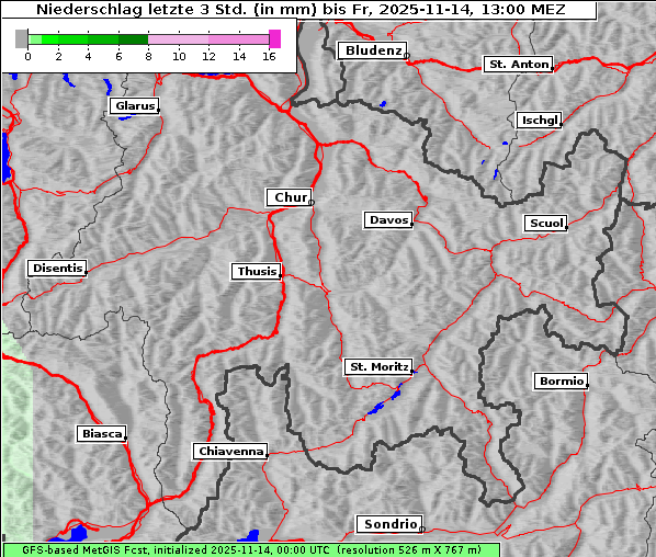 Niederschlag, 14. 11. 2025