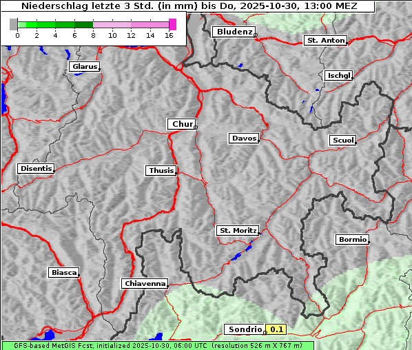 Niederschlag, 30. 10. 2025