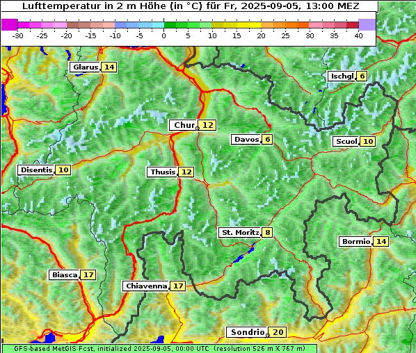Temperatur, 5. 9. 2025