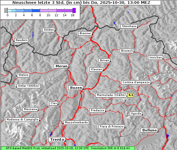 Neuschnee, 30. 10. 2025