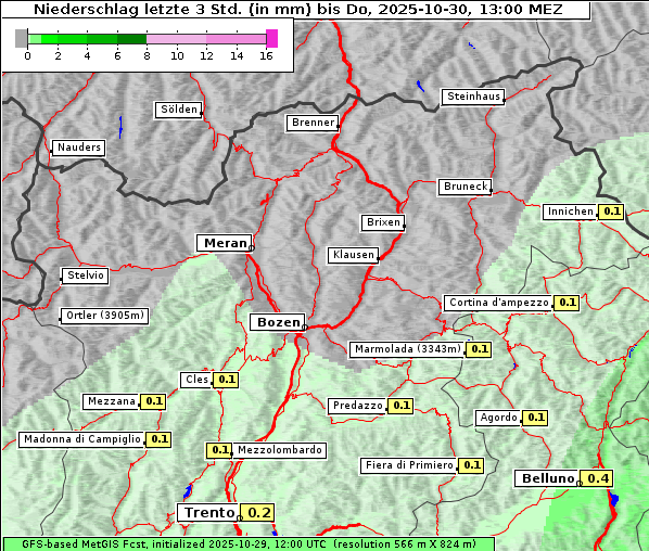 Niederschlag, 30. 10. 2025
